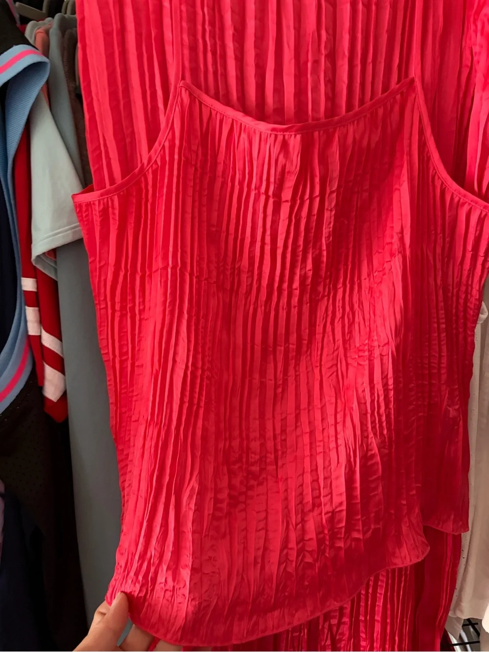 a new day Hot Pink Textured Two-Piece Midi Dress Set